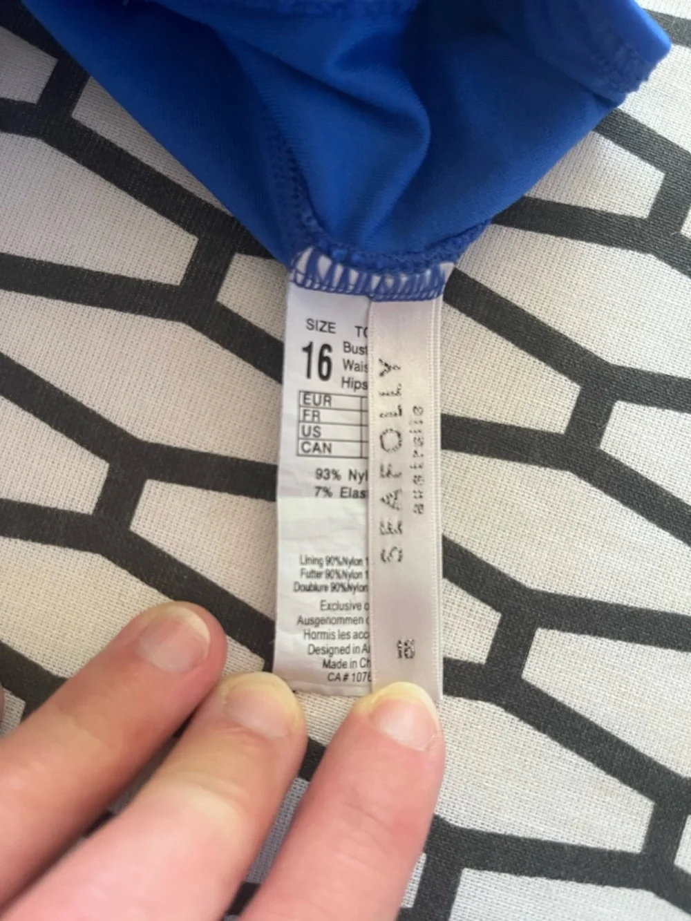 Seafolly Collective Twist One Piece Swimsuit Royal Blue US 12